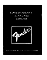 Fender Contemporary-and-Standard-Series-Guitars-Japan-1985 - Owners Manual